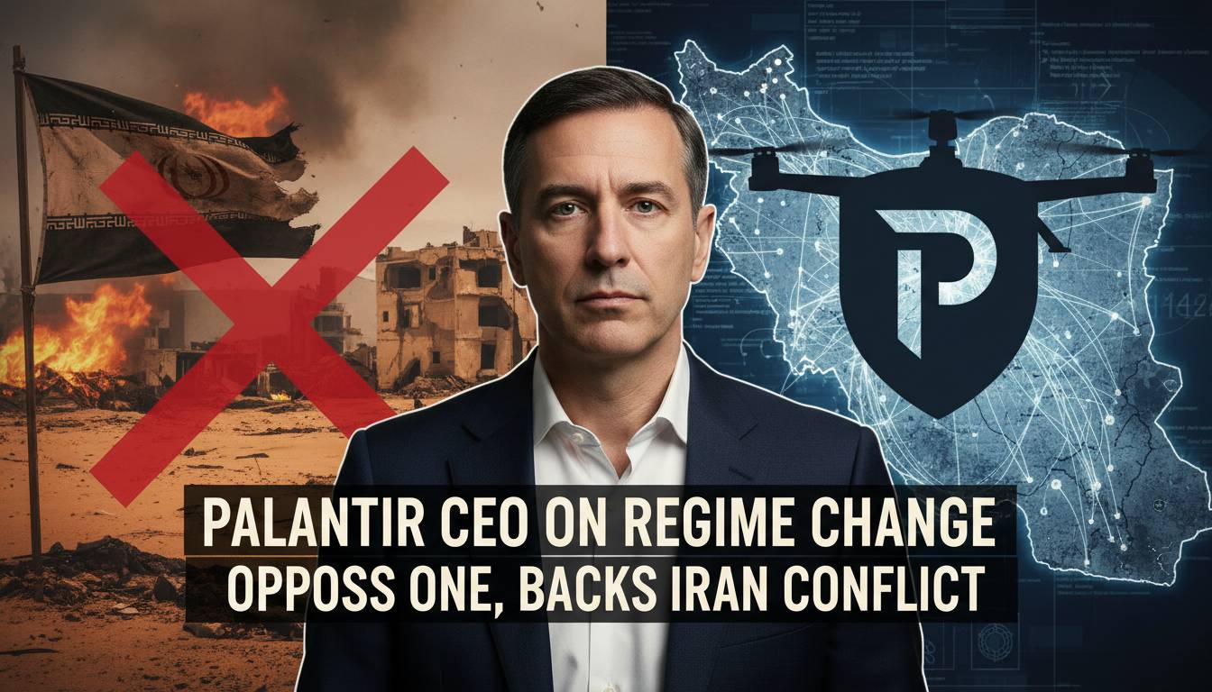 Palantir CEO on Regime Change Wars: Opposes One, Backs Iran Conflict