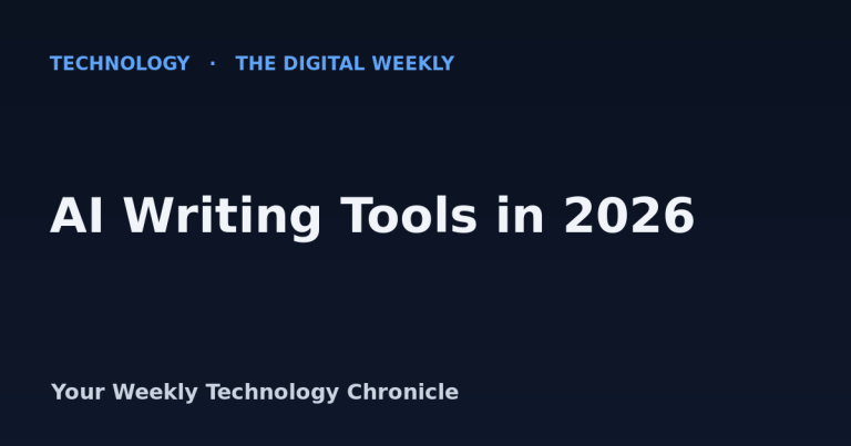 AI writing tools in 2026 — The Digital Weekly