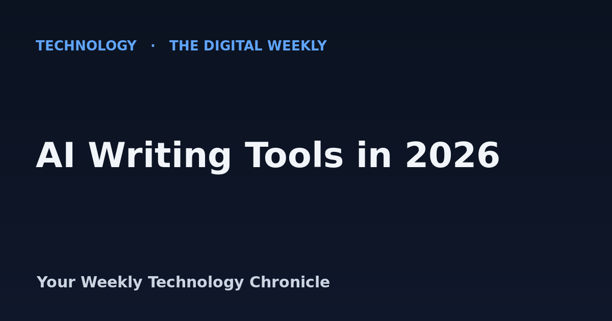 AI Writing Tools in 2026: Updates, Best Picks, and What’s Actually Changed