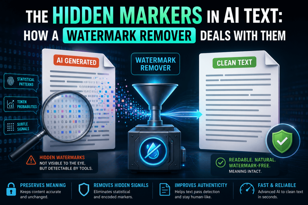The Hidden Markers in AI Text: How a Watermark Remover Deals With Them