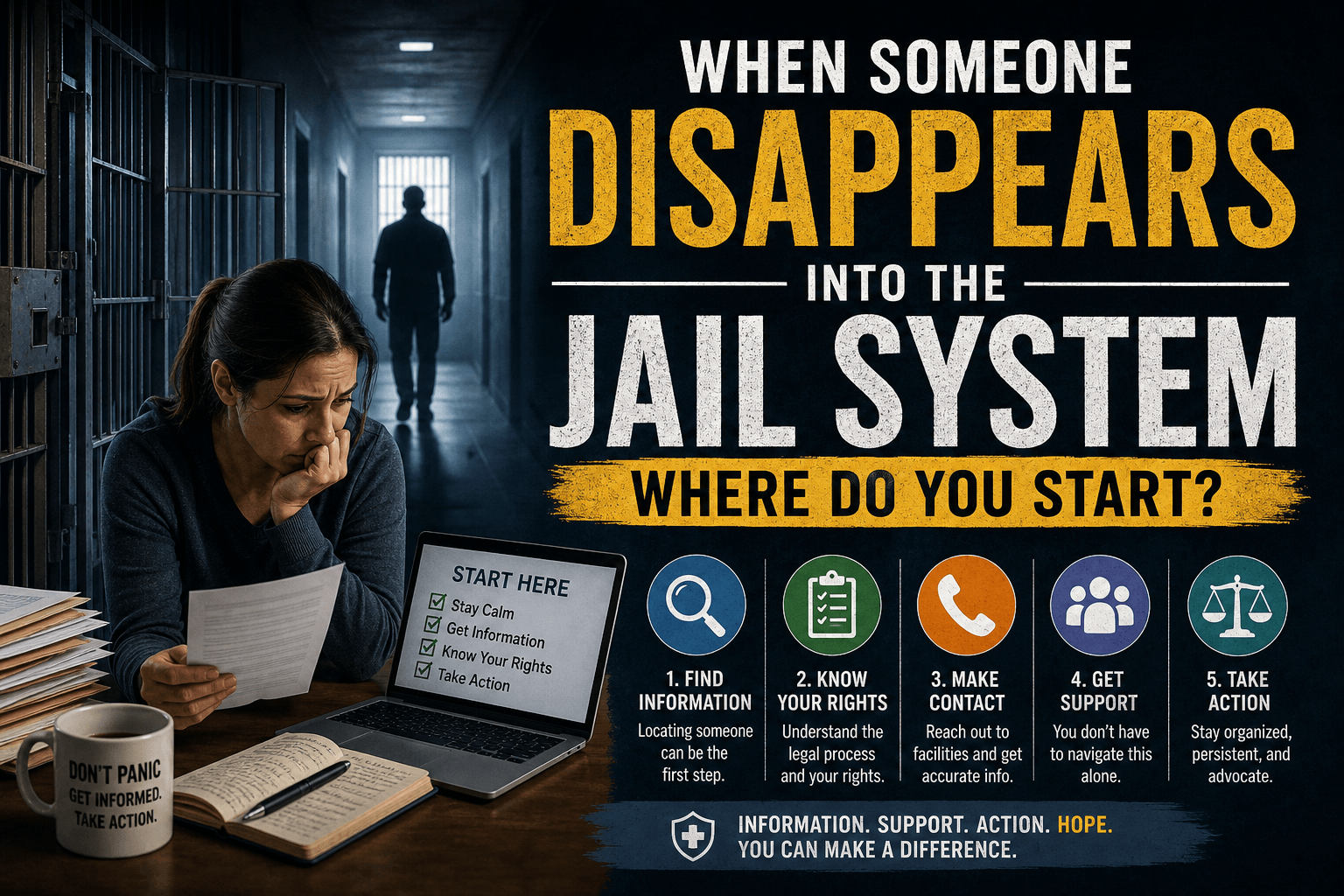 When Someone Disappears Into the Jail System Where Do You Start