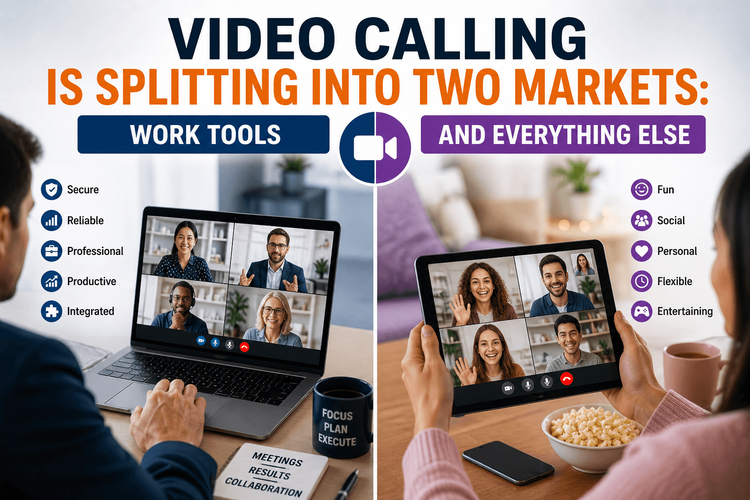 Video Calling Is Splitting Into Two Markets: Work Tools and Everything Else