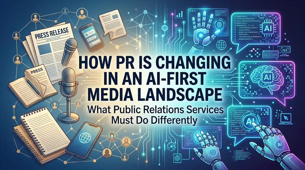 How PR Is Changing in an AI-First Media Landscape: What Public Relations Services Must Do Differently