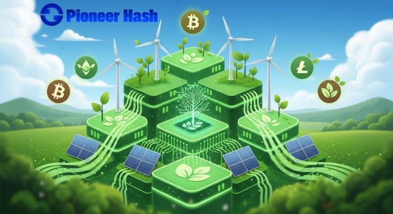 Green mining is now in full swing, Pioneer Hash’s new contracts are now available!