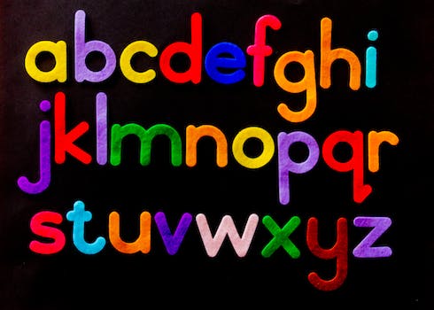 alphabet design a to z