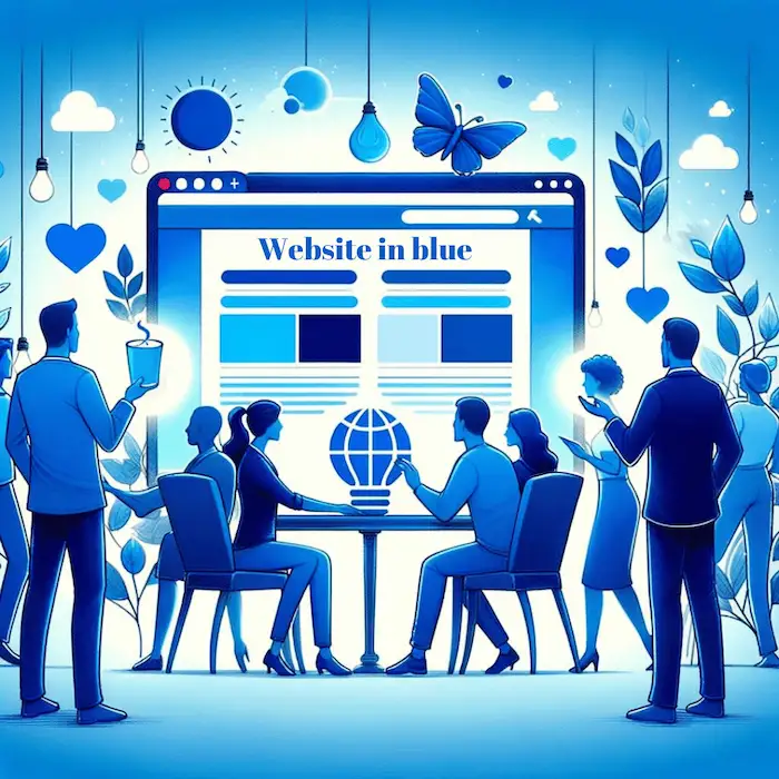 Website in blue wiki o