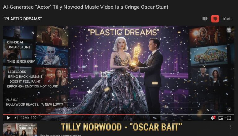 Ai Generated Actor Tilly Norwood Music Video Is A
